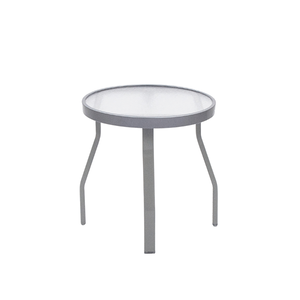 AR18-2 - Resort Angled Round Acrylic Poolside Side Table - 18" or 24"