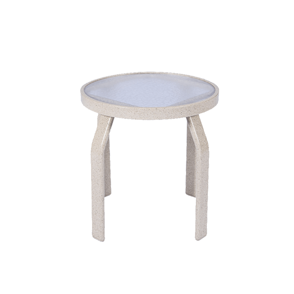 AW18 - Waterfront Round Acrylic Side Patio Table - 18"