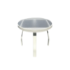 AW24-2 - Waterfront Angled Round Acrylic Side Poolside Table  - 24"