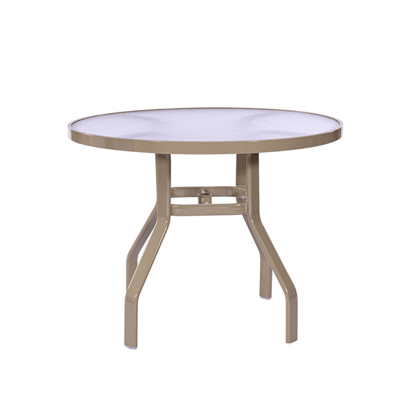 AW36 - Waterfront Round Acrylic Dining Patio Table - 36"