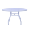 AW48 - Waterfront Round Acrylic Dining Patio Table - 48"