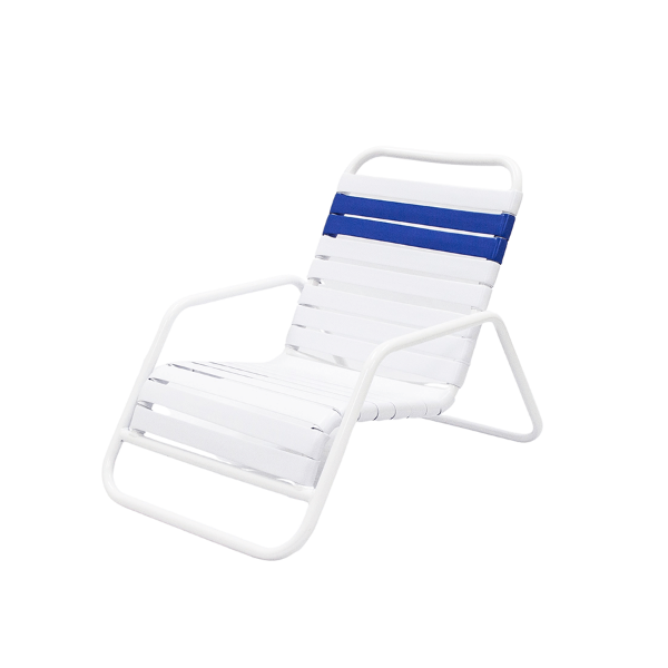C40 - St. Maarten II Stackable Vinyl Strap Beach Sand Chair - 9 lbs.
