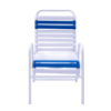 C50 - St. Maarten II Stackable Vinyl Strap Dining Patio Chair - Front
