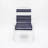 C55 - St. Maarten II Stackable Vinyl Strap Beach Dining Patio Chair with Sled Base - Front