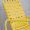 C55B - St. Maarten II Stackable Crossweave Vinyl Strap Sled Base Patio Beach Dining Chair - Details