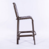 C75B - St. Maarten II Crossweave Vinyl Strap Armless Patio Bar Chair - Side