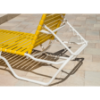 	C120 - St. Maarten II Low Profile Stackable Vinyl Strap Chaise Lounge with 12" Seat Height - Detail