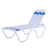 C140B - St. Maarten II Standard Stackable Crossweave Vinyl Strap Chaise Lounge with 14" Seat Height - 25 lbs.