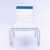 C160 - St. Maarten II Elevated Stackable Vinyl Strap Chaise Lounge with 16" Seat Height - Front
