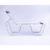 C200 - St. Maarten II Senior Height Stackable Vinyl Strap Chaise Lounge with 20" Seat Height - Side