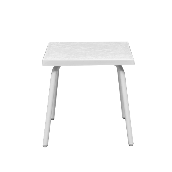 F18SQ - 18" St. Maarten II Straight Square Fiberglass Side Patio Table