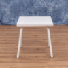 F18SQ - 18" St. Maarten II Straight Square Fiberglass Side Patio Table - Lifestyle