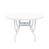 FL42 - St. Maarten II Fiberglass Round Dining Patio Table with Supports - 42"
