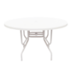 FL48 - St. Maarten II Fiberglass Round Dining Patio Table with Supports - 48"