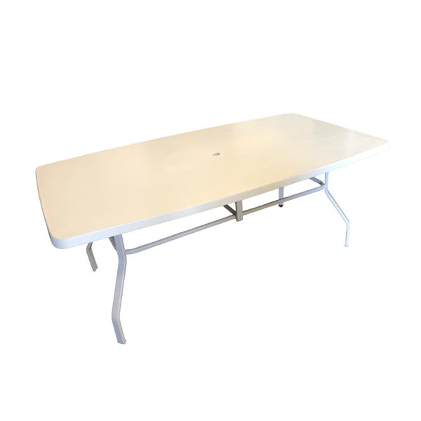 FR44x72 - 44" x 72" Rectangle Resort Fiberglass Dining Table - 34 lbs.