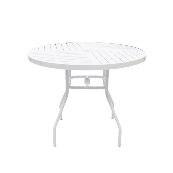 PTC36 - St. Maarten II Punched Round Aluminum Patio Dining Table - 36"