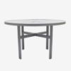 PTD48 - Round Dockside Punched Aluminum Patio Dining Table - 48"