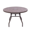 PTR42 - Resort Round Punch Aluminum Dining Table - 42"