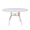 PTR48 - Resort Round Punch Aluminum Dining Table - 48"