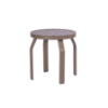 PTW18 - Waterfront Straight Round Punched Aluminum Side Patio Table - 18" or 24"