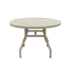 PTW42 - Waterfront Round Punched Aluminum Dining Patio Table - 42"