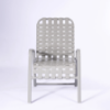 R50B - Resort Stackable Crossweave Vinyl Strap Patio Dining Chair - Front