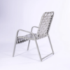 R50B - Resort Stackable Crossweave Vinyl Strap Patio Dining Chair - Backside