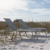 	SCR165 - Resort Elevated Stackable Sling Chaise Lounge with Arms and 16" Seat Height - Lifestyle2
