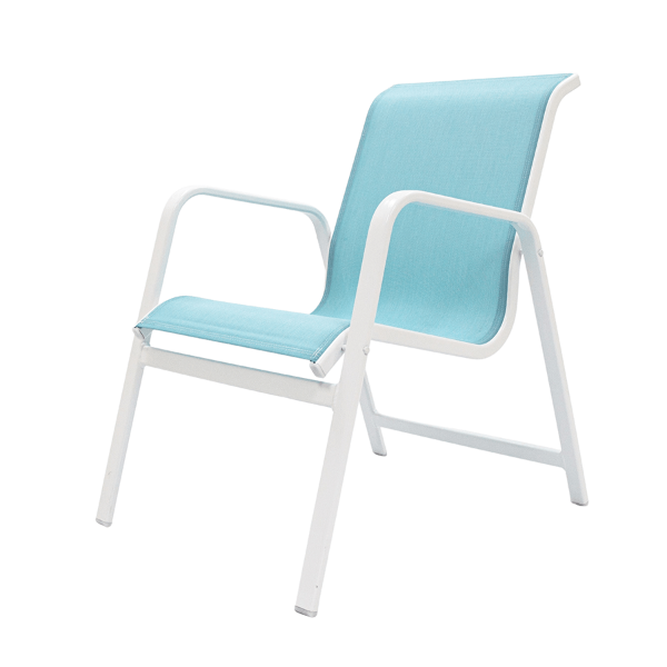 SR50 - Resort Stackable Patio Sling Dining Chair - 11 lbs.