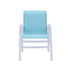 SR50 - Resort Stackable Patio Sling Dining Chair - Front