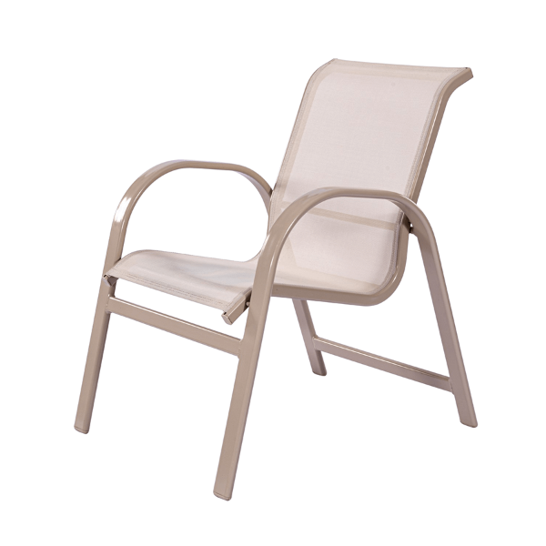 SW50 - Waterfront Stackable Sling Dining Patio Chair - 12 lbs.