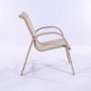 SW50 - Waterfront Stackable Sling Dining Patio Chair - Side