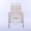 W50 - Waterfront Stackable Vinyl Strap Dining Patio Chair - Front