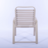 W50 - Waterfront Stackable Vinyl Strap Dining Patio Chair - Back