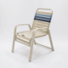 W50 - Waterfront Stackable Vinyl Strap Dining Patio Chair