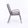 Waterfront Stackable Crossweave Vinyl Strap Dining Patio Chair - Side