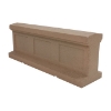 Picture of 2ft. Wide Cartier Banister Concrete Wall Bollard - 35" Height