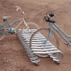 Low Profile Bike Rack, Galvanized Steel