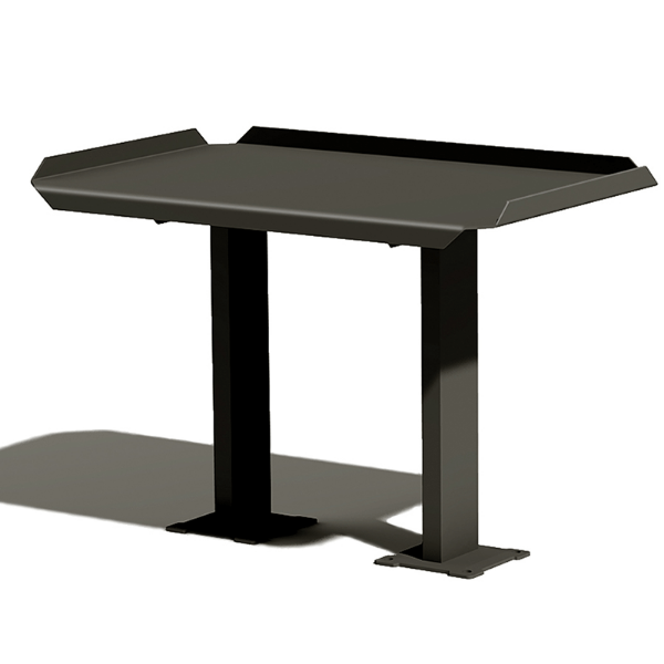 KPULT3048SM - 30" x 48" Surface Mount Utility Table, Complement for Pedestal Grills with Enamel Finish