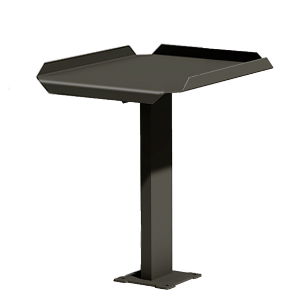 18" x 30" Surface Mount Utility Table, Complement for Pedestal Grills with Enamel Finish