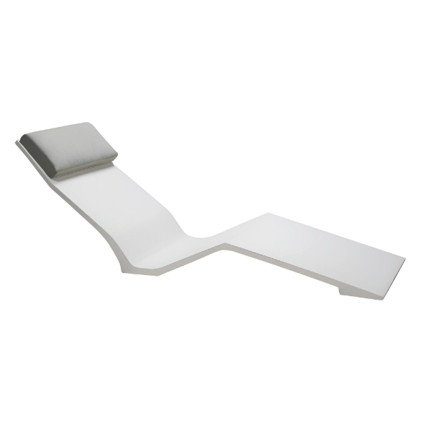 Luxury Fiberglass Reinforced Concrete Angle Chaise Lounge - 165 lbs.