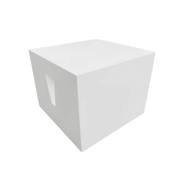 Luxury Fiberglass Reinforced Concrete Cube Side Table