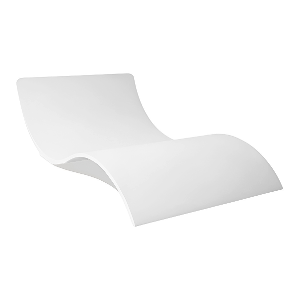Luxury Fiberglass Reinforced Concrete Double Curve Chaise Lounge