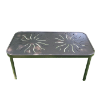R-18X34SQPUNCH - 18” x 34” Rectangle Punched Aluminum Regal Coffee Table for Patios