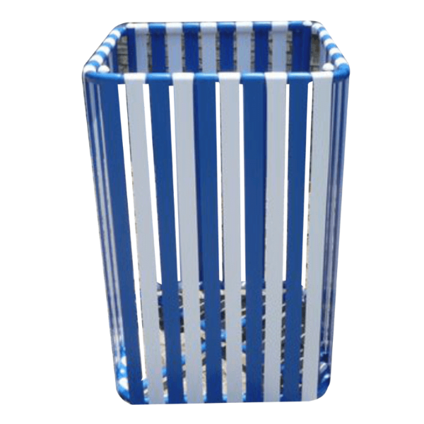 C-99 - 30 Gallon Classic Vinyl Strap Trash Can Receptacle - Liner Not Included