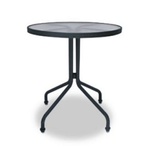 S-30A  - 30” Round Acrylic Sierra Dining Patio Table with Aluminum Frame