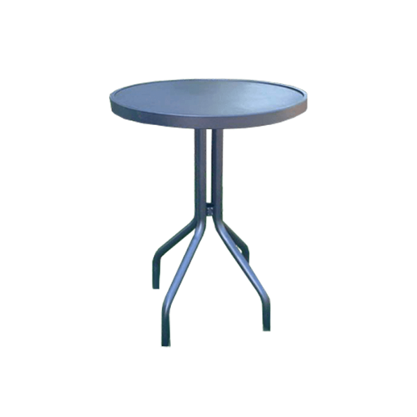 K-30PUNCH - 30” Round Punched Aluminum Kingfisher Patio Dining Table with Aluminum Frame