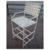 	B-75 - Brazil Basketweave Vinyl Strap Bar Height Chair with Aluminum Frame - Lifestyle