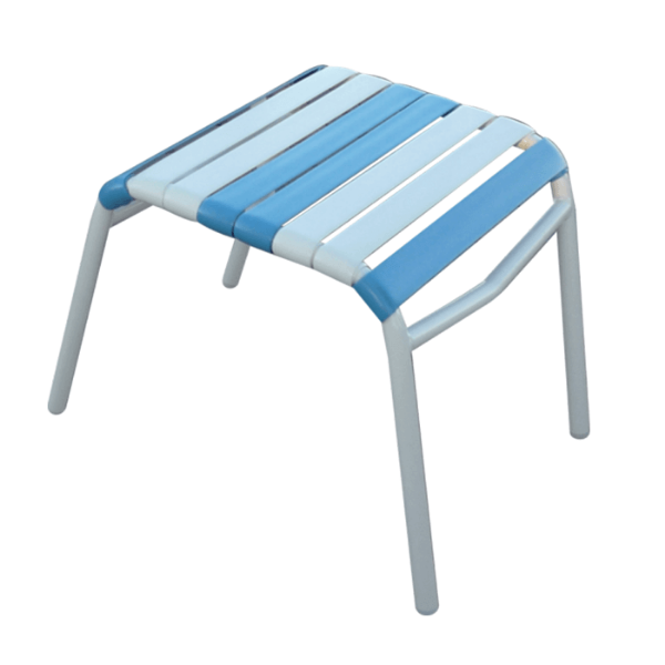 C-15 - Classic Vinyl Strap Patio Ottoman