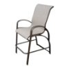 E-75 - Eclipse Curve Sling Patio Barchair with Aluminum Frame - 10 lbs.